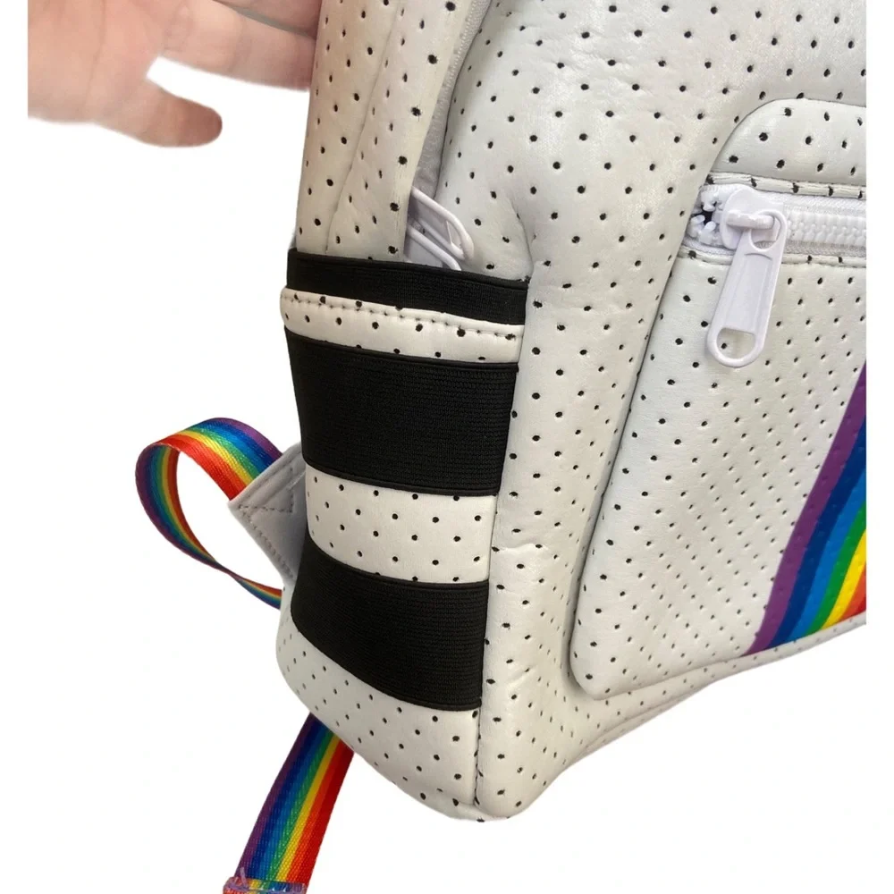 NWT Parker‎ and Hyde Neoprene Backpack, Rainbow and White, Pride
